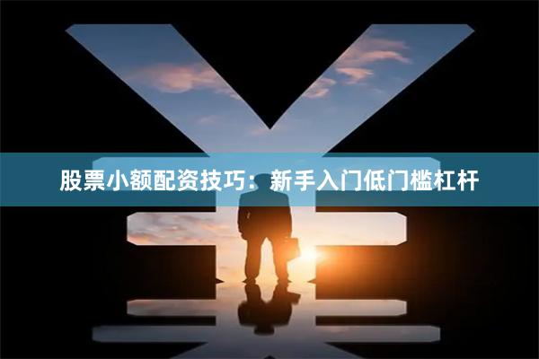 股票小额配资技巧：新手入门低门槛杠杆